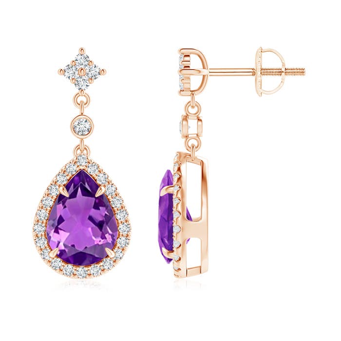 AAAA - Amethyst / 2.33 CT / 14 KT Rose Gold