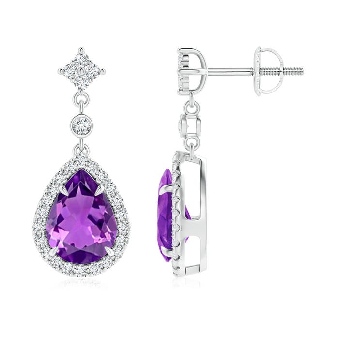 AAAA - Amethyst / 2.33 CT / 14 KT White Gold