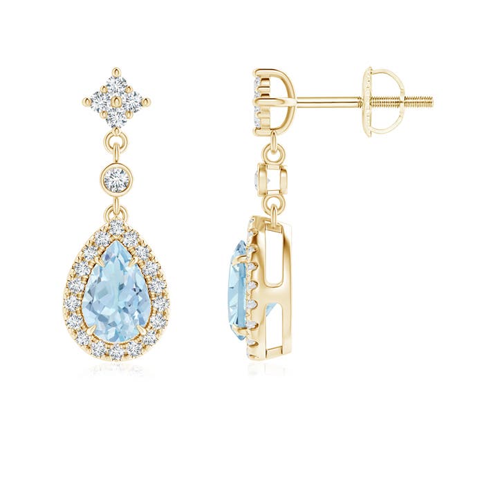 AA - Aquamarine / 0.89 CT / 14 KT Yellow Gold