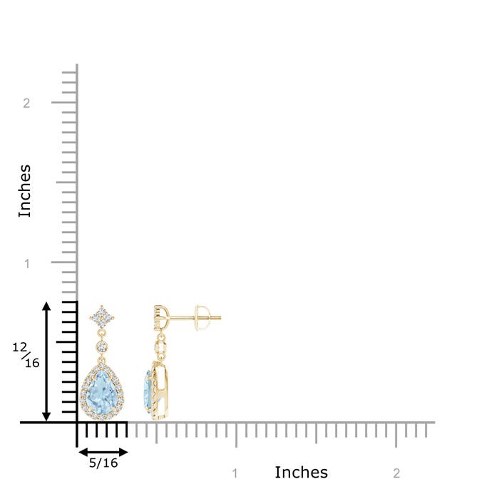 AA - Aquamarine / 1.41 CT / 14 KT Yellow Gold