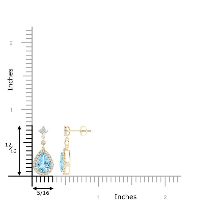 AAAA - Aquamarine / 2.03 CT / 14 KT Yellow Gold