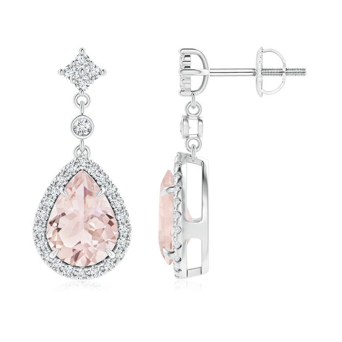 A - Morganite / 2.23 CT / 14 KT White Gold