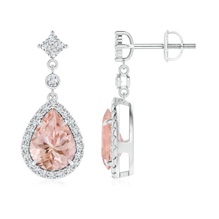 AAAA - Morganite / 2.23 CT / 14 KT White Gold