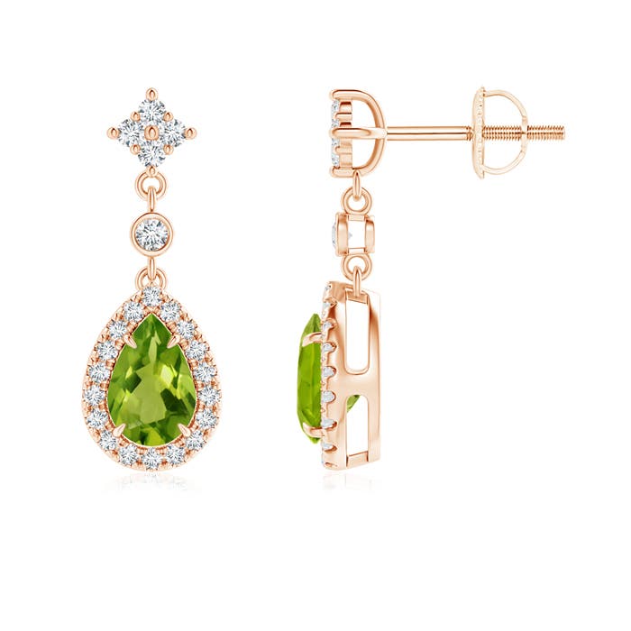 AAAA - Peridot / 1.09 CT / 14 KT Rose Gold