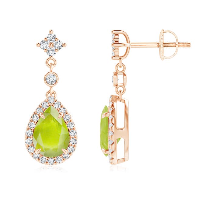 A - Peridot / 1.71 CT / 14 KT Rose Gold