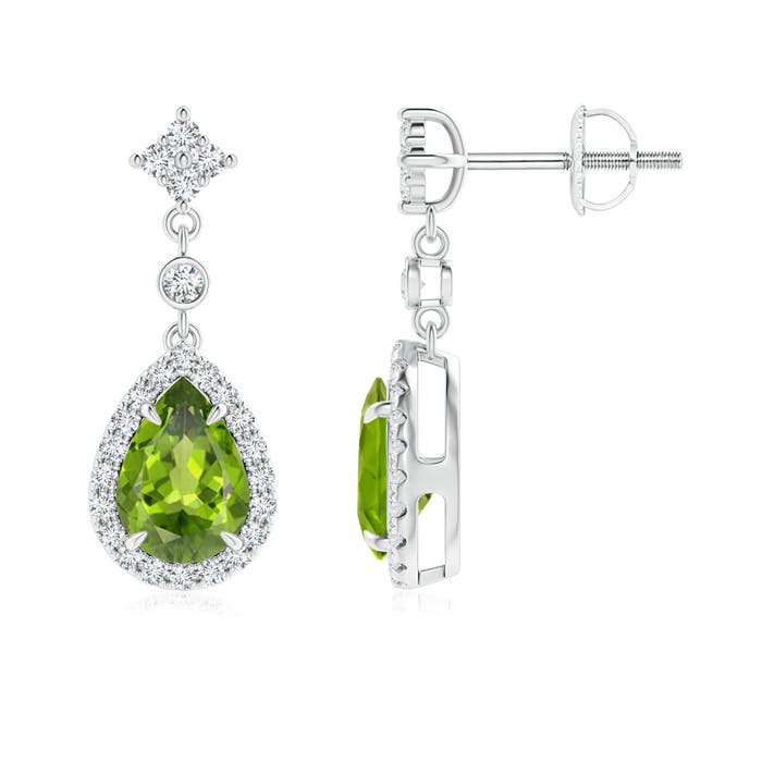 AAA - Peridot / 1.71 CT / 14 KT White Gold