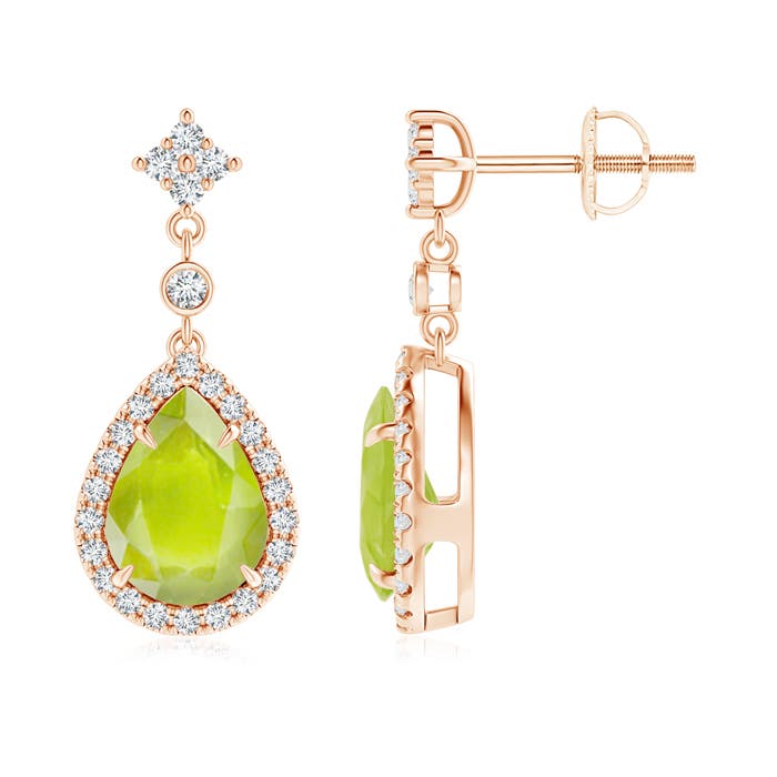 A - Peridot / 2.53 CT / 14 KT Rose Gold