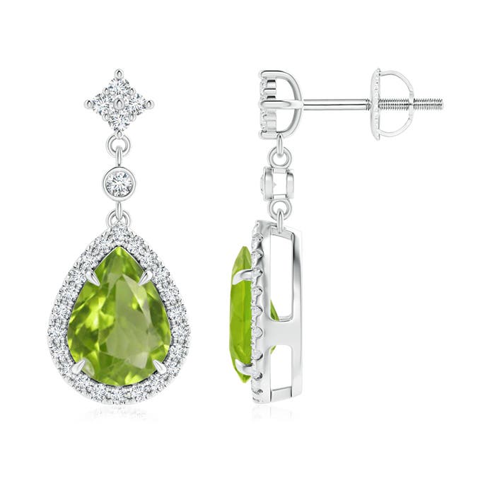 AA - Peridot / 2.53 CT / 14 KT White Gold