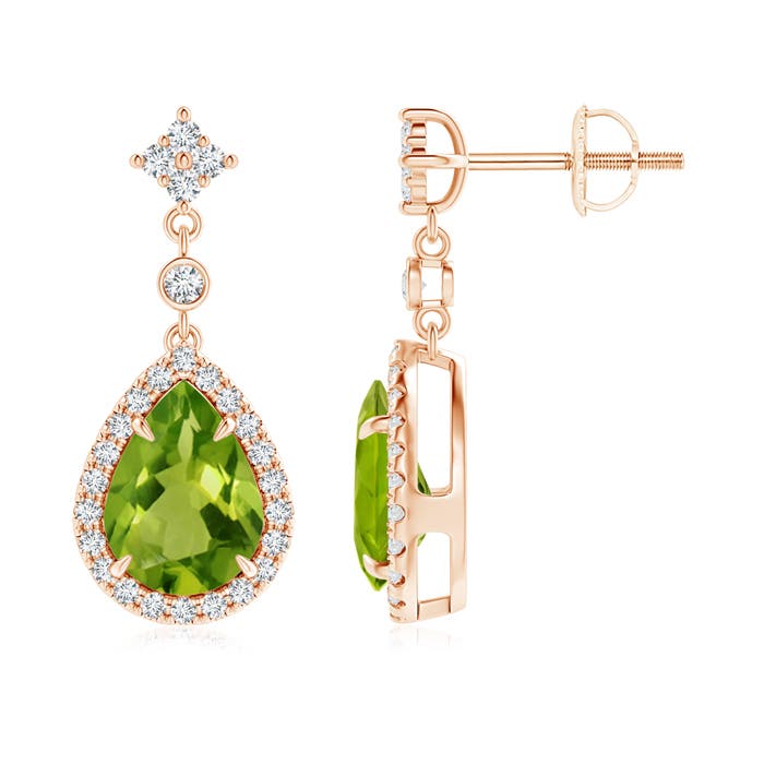 AAAA - Peridot / 2.53 CT / 14 KT Rose Gold