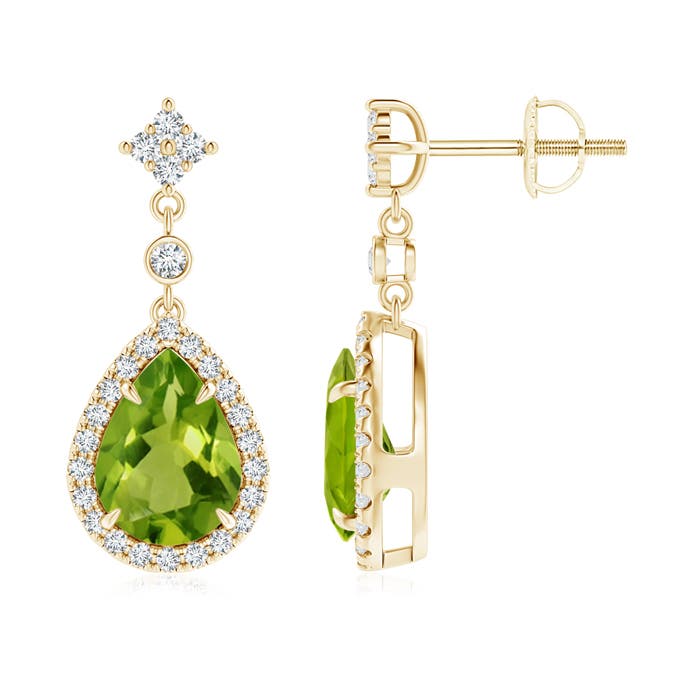 AAAA - Peridot / 2.53 CT / 14 KT Yellow Gold