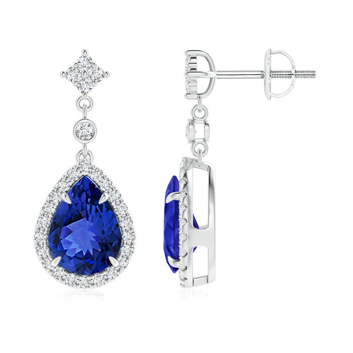 AAA - Tanzanite / 2.53 CT / 14 KT White Gold