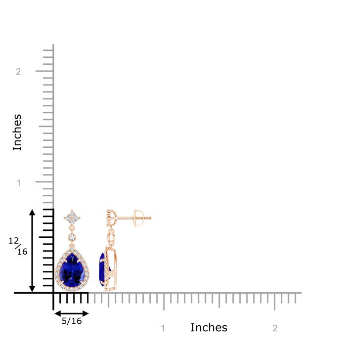 AAAA - Tanzanite / 2.53 CT / 14 KT Rose Gold