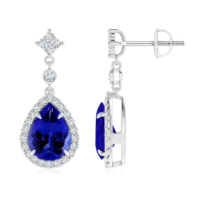 AAAA - Tanzanite / 2.53 CT / 14 KT White Gold