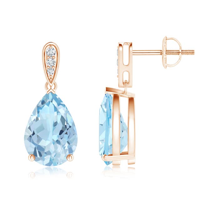 AAA - Aquamarine / 3.25 CT / 14 KT Rose Gold