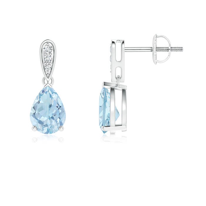 AA - Aquamarine / 1.15 CT / 14 KT White Gold