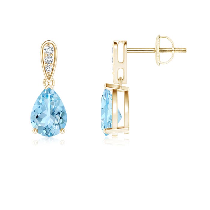 AAAA - Aquamarine / 1.15 CT / 14 KT Yellow Gold