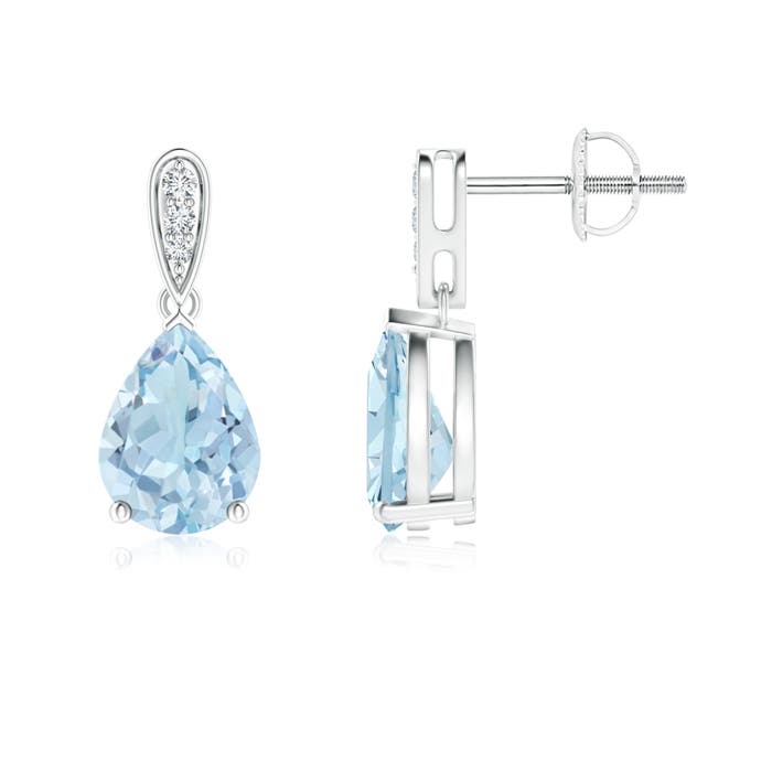 AA - Aquamarine / 1.75 CT / 14 KT White Gold