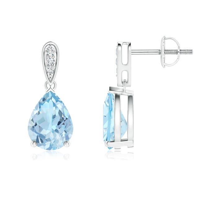 AAA - Aquamarine / 1.75 CT / 14 KT White Gold