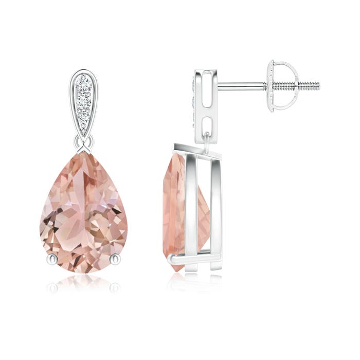 AAA - Morganite / 3.25 CT / 14 KT White Gold