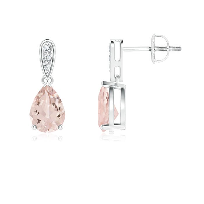 AA - Morganite / 1.25 CT / 14 KT White Gold