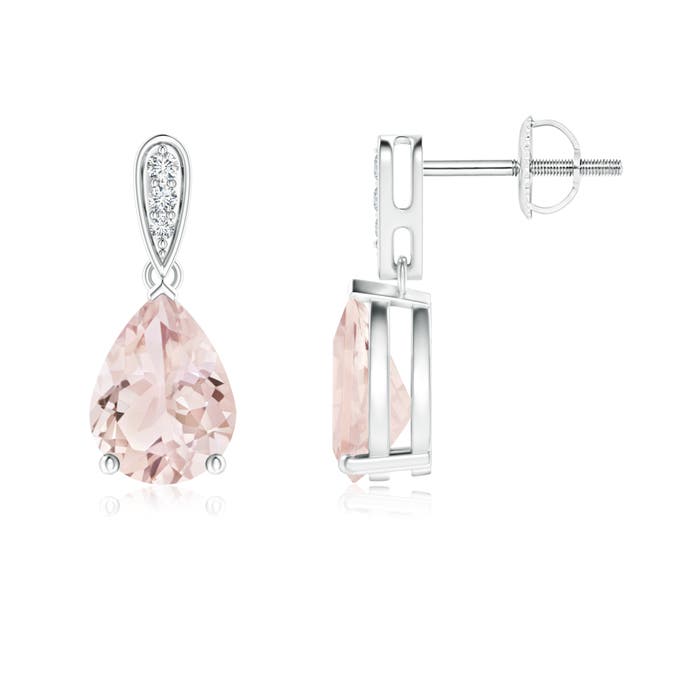 A - Morganite / 1.95 CT / 14 KT White Gold