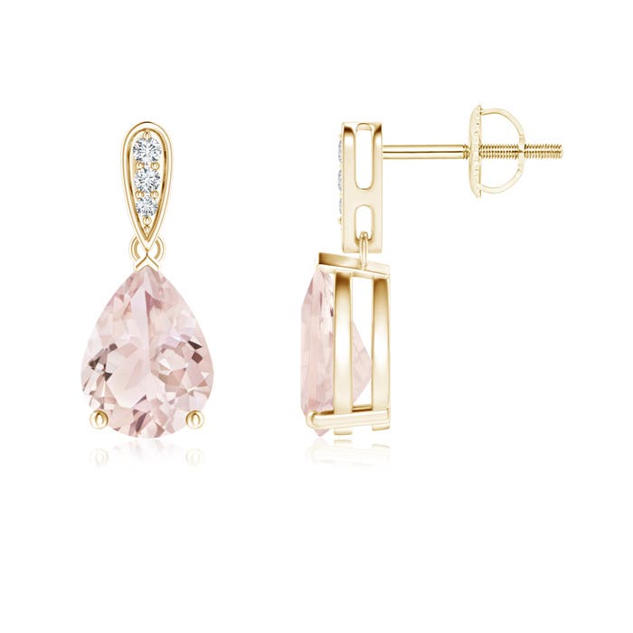 A - Morganite / 1.95 CT / 14 KT Yellow Gold