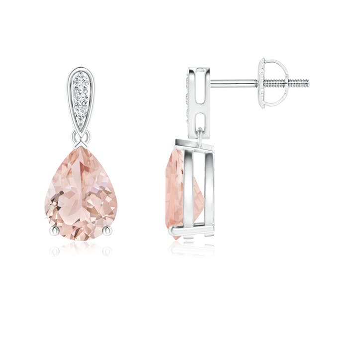 AAA - Morganite / 1.95 CT / 14 KT White Gold