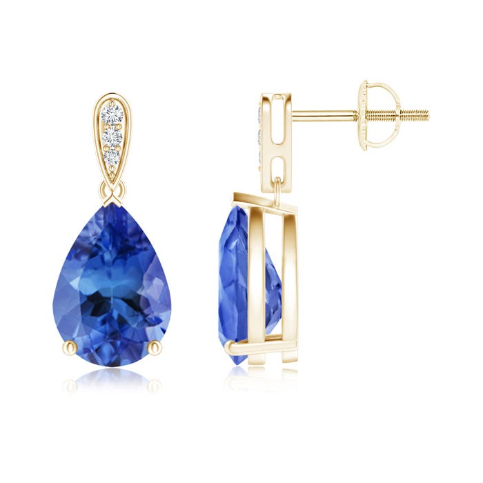 AA - Tanzanite / 3.95 CT / 14 KT Yellow Gold