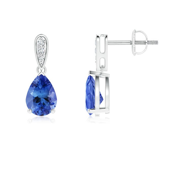 AA - Tanzanite / 1.35 CT / 14 KT White Gold