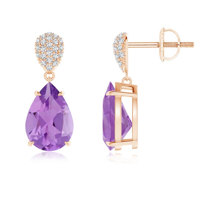 A - Amethyst / 3.42 CT / 14 KT Rose Gold