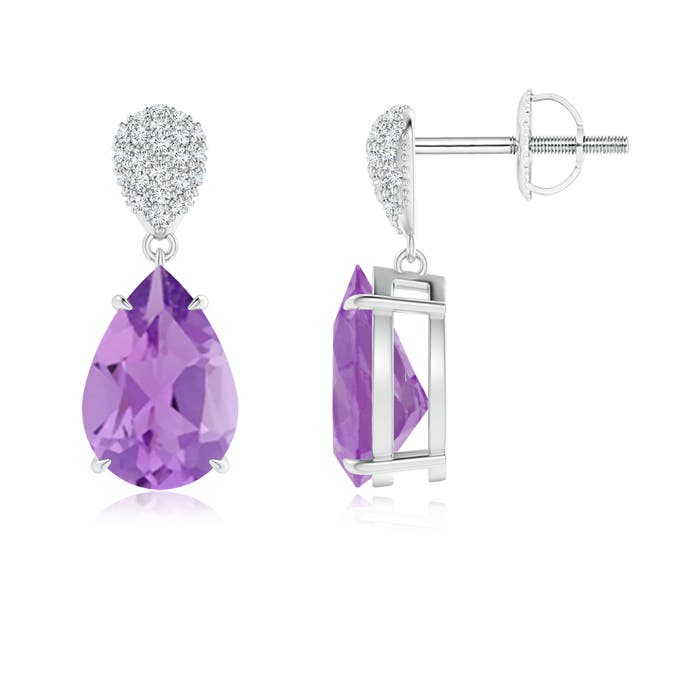 A - Amethyst / 3.42 CT / 14 KT White Gold
