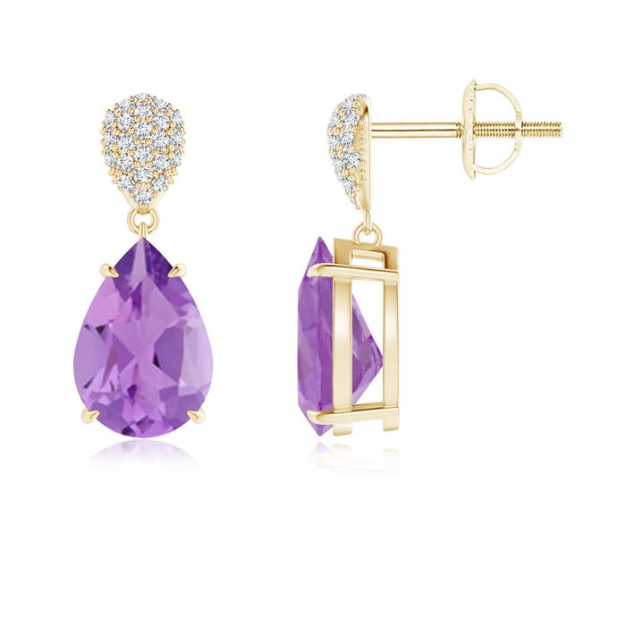 A - Amethyst / 3.42 CT / 14 KT Yellow Gold