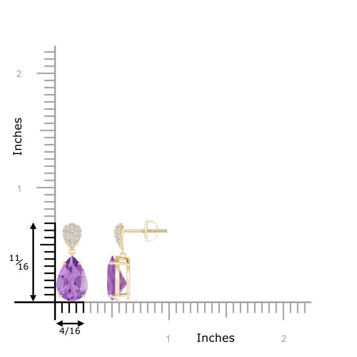 A - Amethyst / 3.42 CT / 14 KT Yellow Gold