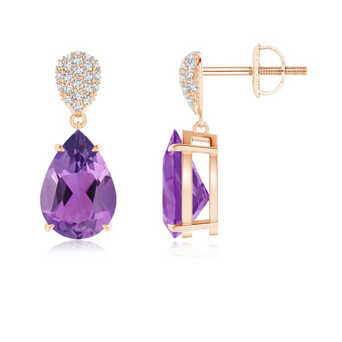AA - Amethyst / 3.42 CT / 14 KT Rose Gold