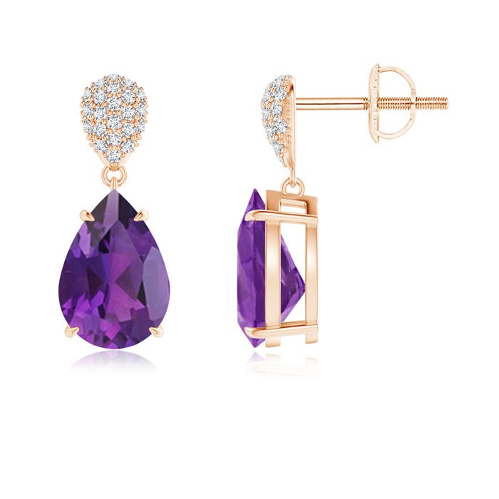 AAA - Amethyst / 3.42 CT / 14 KT Rose Gold