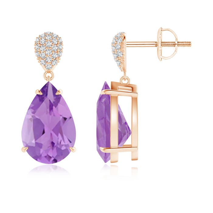 A - Amethyst / 5.42 CT / 14 KT Rose Gold