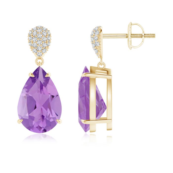 A - Amethyst / 5.42 CT / 14 KT Yellow Gold