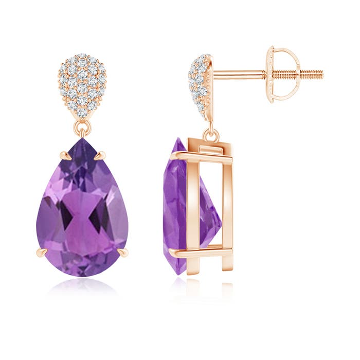 AA - Amethyst / 5.42 CT / 14 KT Rose Gold