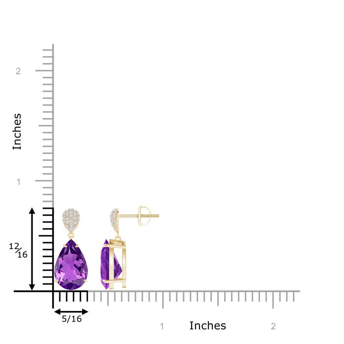 AAAA - Amethyst / 5.42 CT / 14 KT Yellow Gold