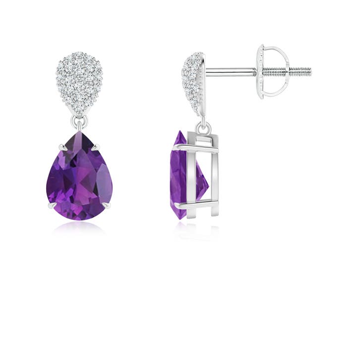 AAA - Amethyst / 2.22 CT / 14 KT White Gold