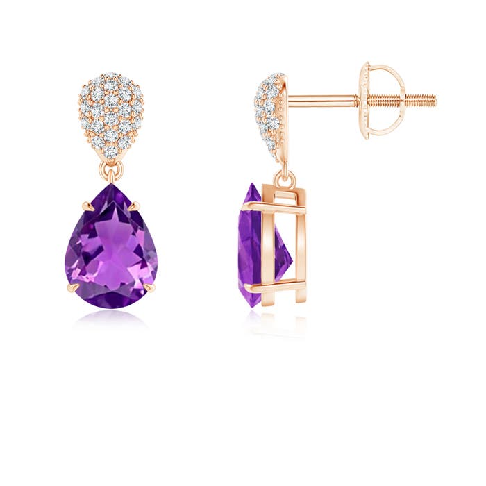 AAAA - Amethyst / 2.22 CT / 14 KT Rose Gold