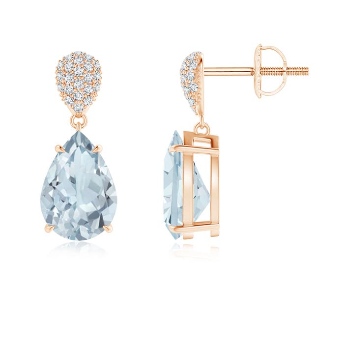 A - Aquamarine / 3.42 CT / 14 KT Rose Gold