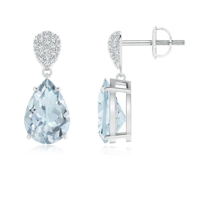 A - Aquamarine / 3.42 CT / 14 KT White Gold