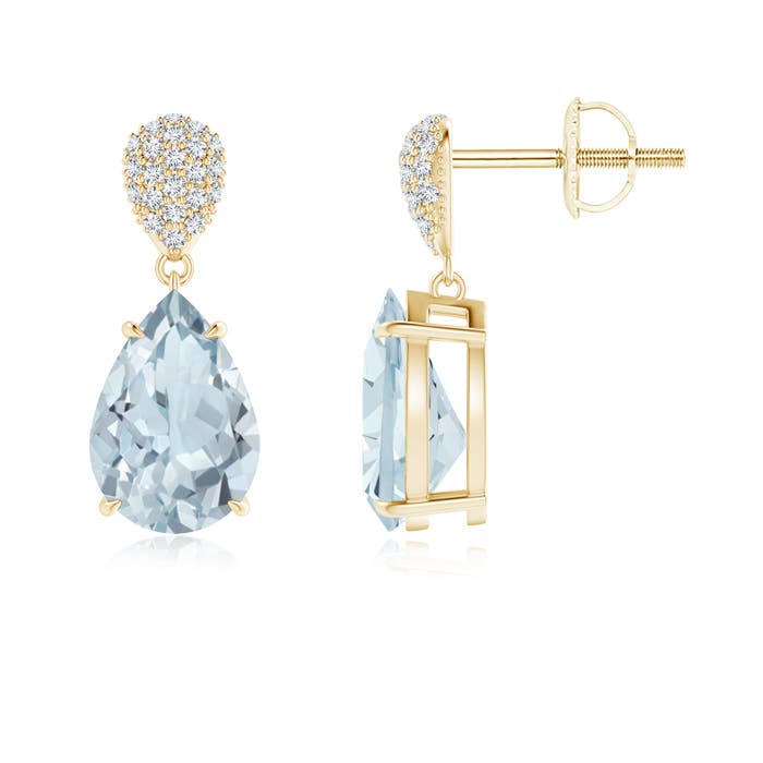 A - Aquamarine / 3.42 CT / 14 KT Yellow Gold