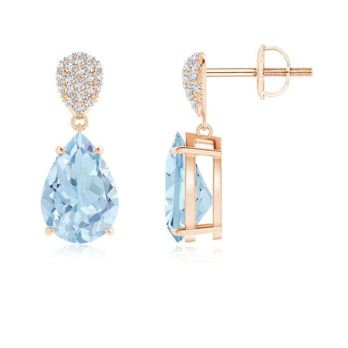 AA - Aquamarine / 3.42 CT / 14 KT Rose Gold