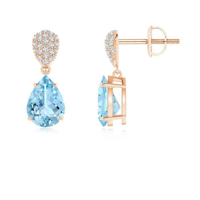 AAAA - Aquamarine / 1.92 CT / 14 KT Rose Gold