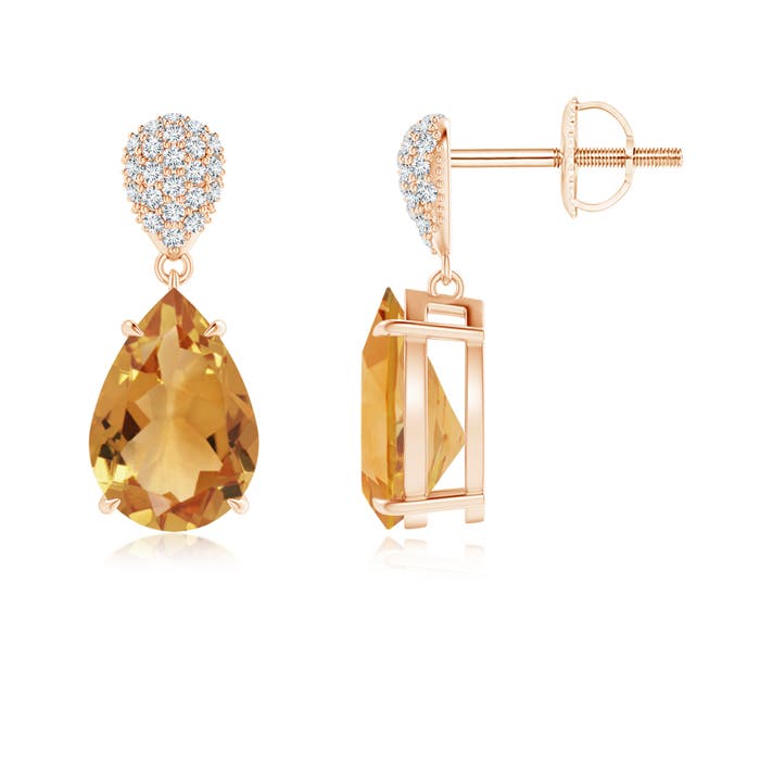 A - Citrine / 4.02 CT / 14 KT Rose Gold