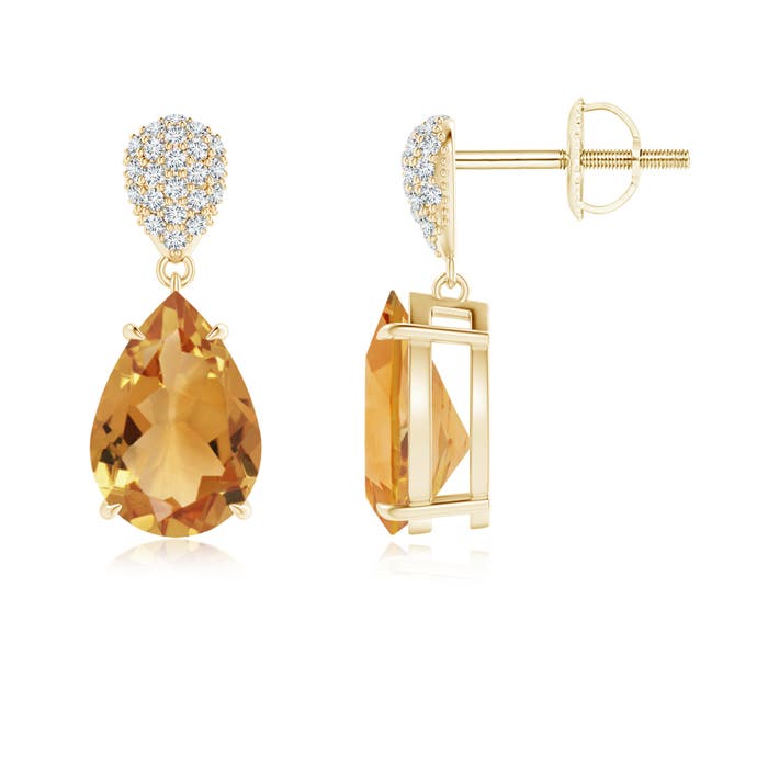 A - Citrine / 4.02 CT / 14 KT Yellow Gold