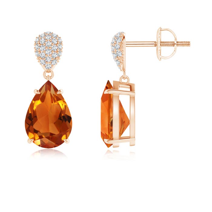 AAAA - Citrine / 4.02 CT / 14 KT Rose Gold