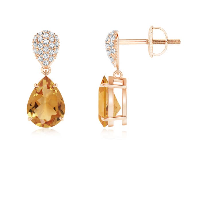 A - Citrine / 2.22 CT / 14 KT Rose Gold